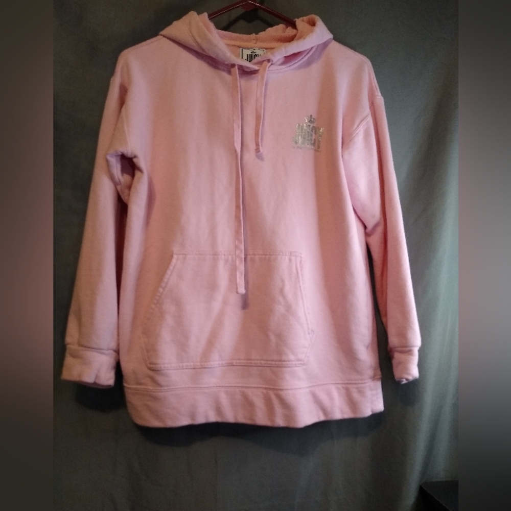 Juicy Couture Sweatshirt Pink Hoodie with Front Pocket